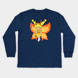 Super Saiyan Star Butterfly Kids Long Sleeve T-Shirt